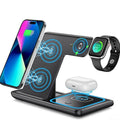 Three-in-One Wireless Charging Stand for Phone Earphones Watch